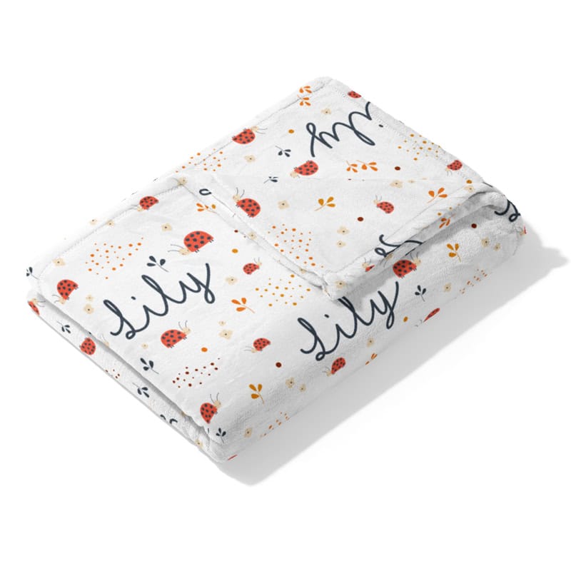 ladybug blanket folded