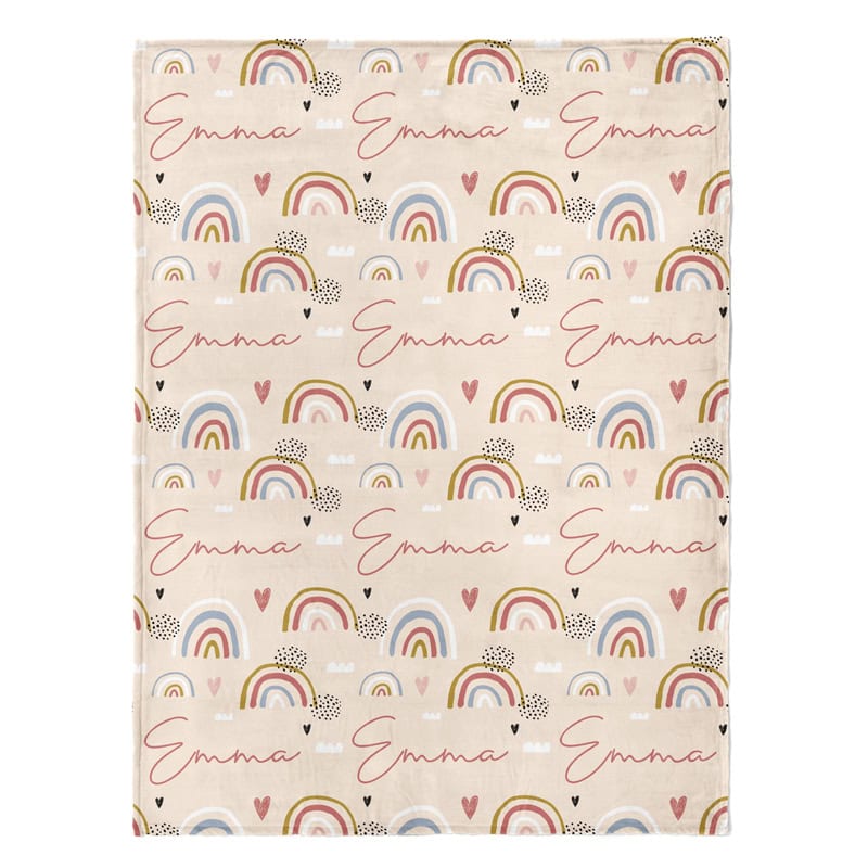 rainbow throw blanket