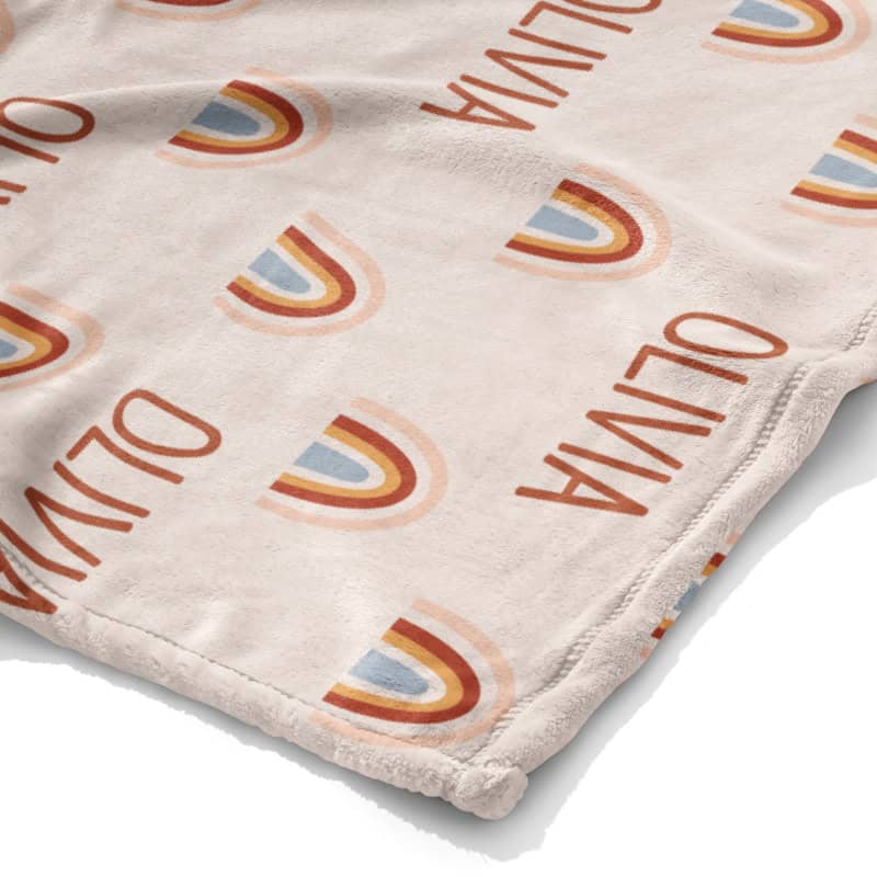 rainbow throw close up