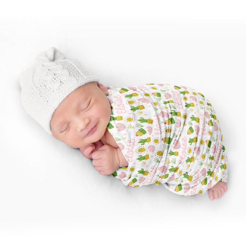 Cactus Swaddle Baby