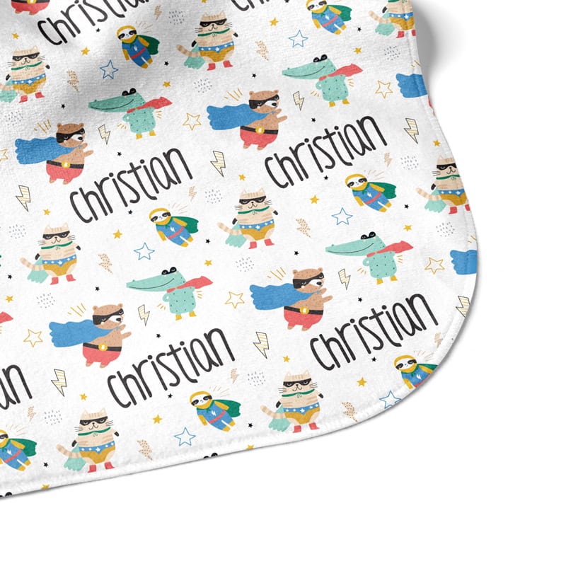 Comic Critter Hooded Towel Corner