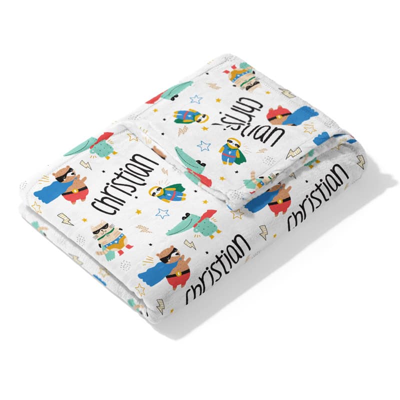 Comic Critters Blanket Folded