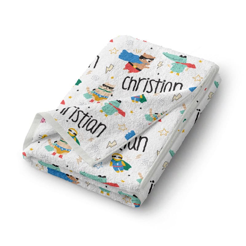 Comic Critters Towel Folded