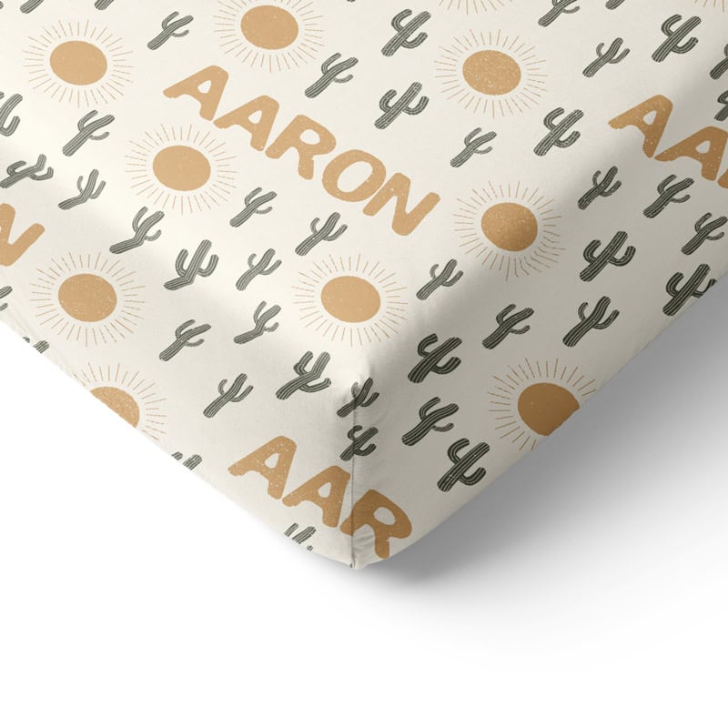 Desert Crib Sheet Corner