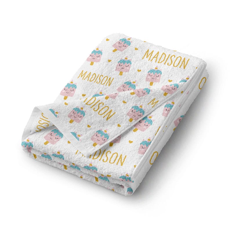 Dreamsicle Bath Towel Folded