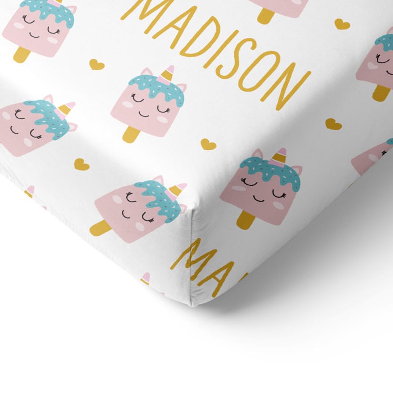 Dreamsicle Crib Sheet Corner