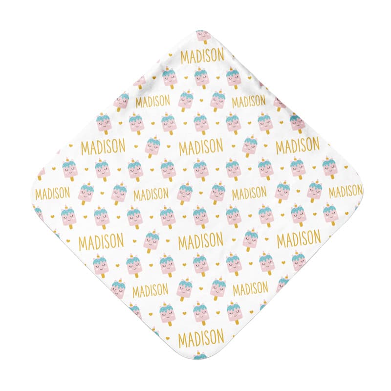 Dreamsicle Hooded Towel Back