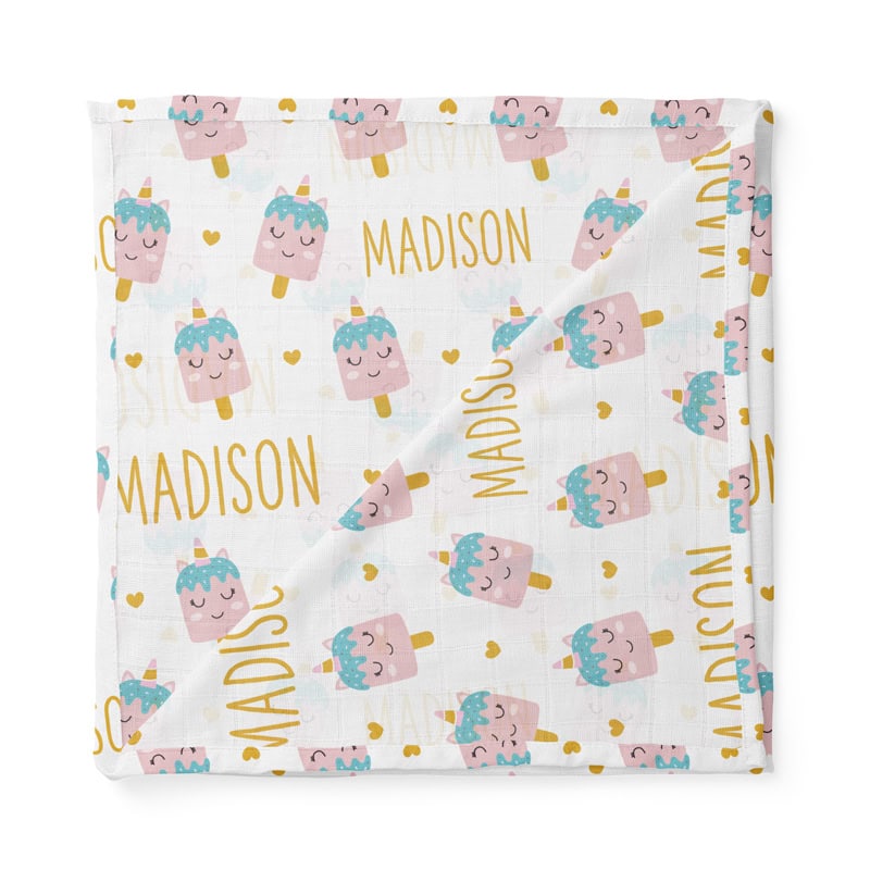 Dreamsicle Swaddle Folded