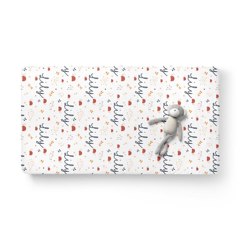 Ladybug Crib Sheet