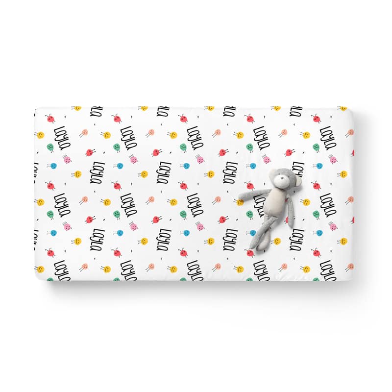 Little Fuzzies Crib Sheet Corner