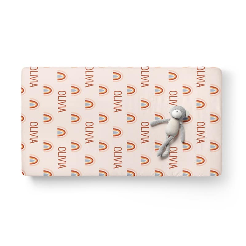 Loving Rainbow Crib Sheet