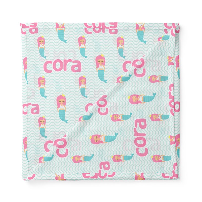 Mermaid Swaddle Folded