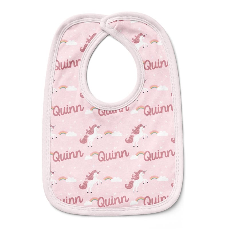Pink Unicorn Bib