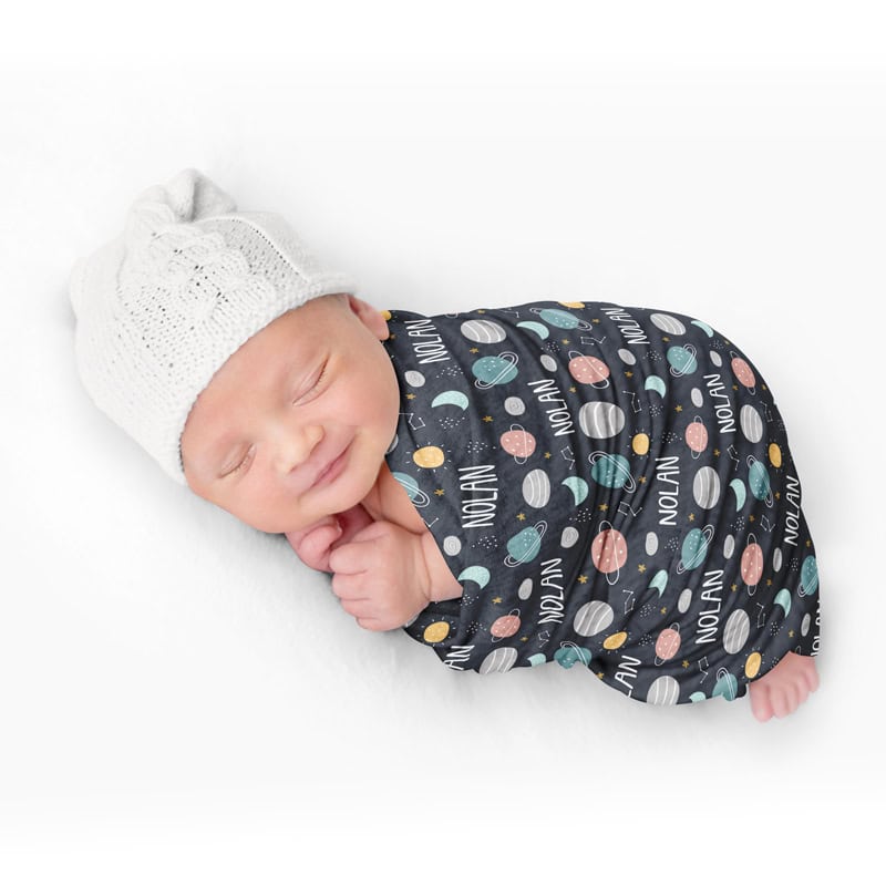 Planets Swaddle Baby