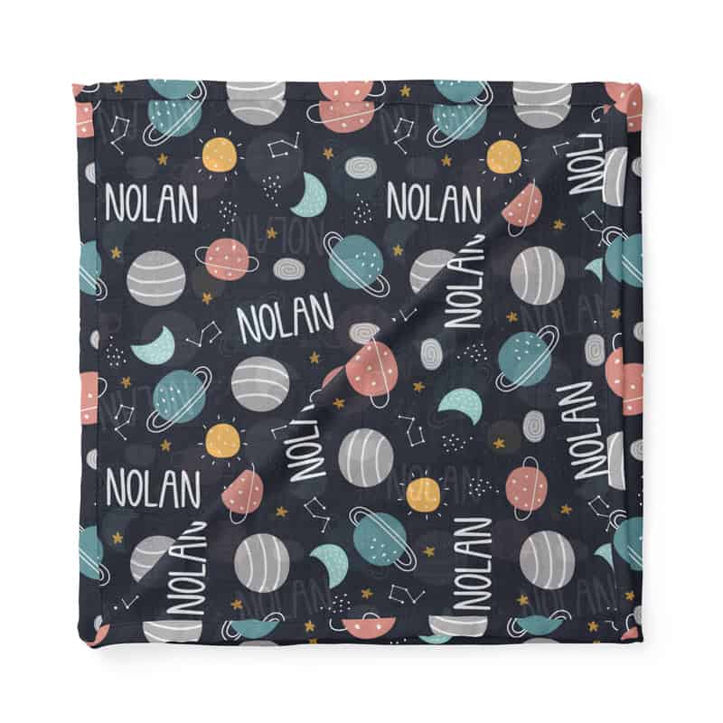 Planets Swaddle Folded