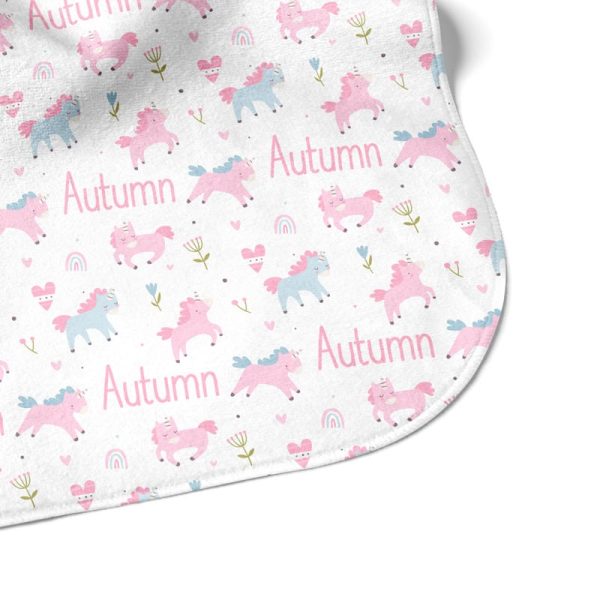 Playful Unicorn Hooded Towel Corner