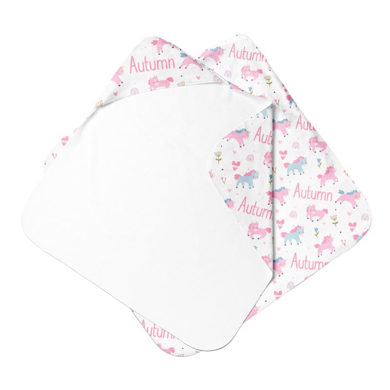 Playful Unicorn Hooded Towel