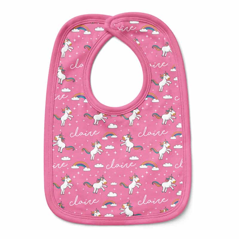 Rainbow Unicorn Bib