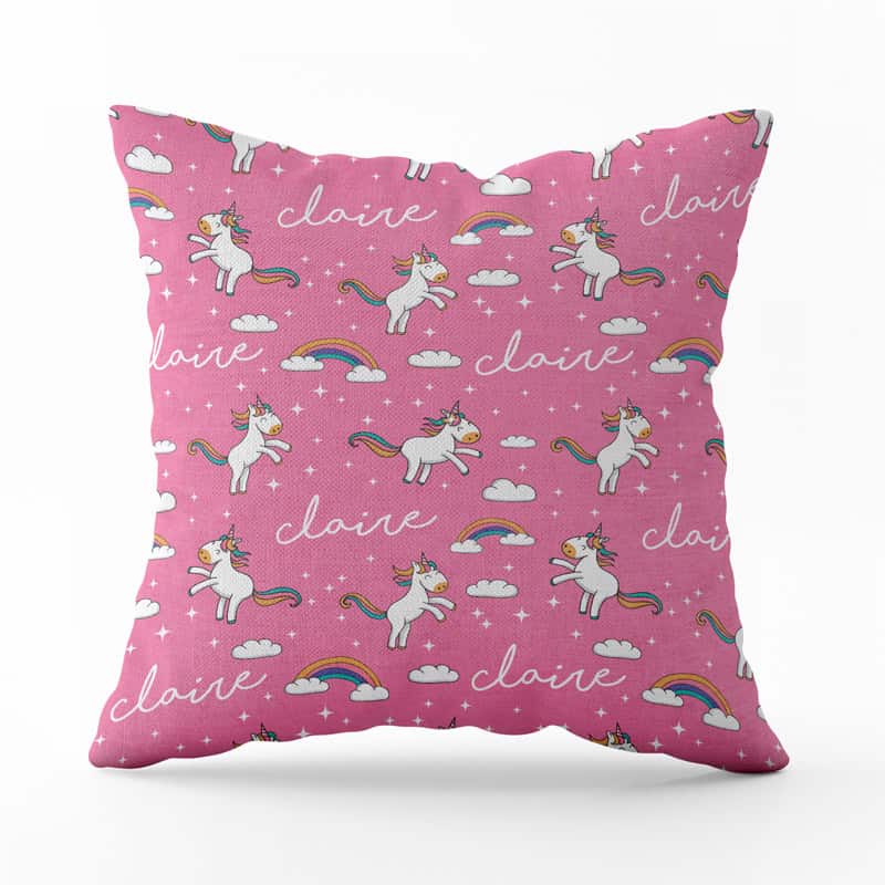 Rainbow Unicorn Pillow