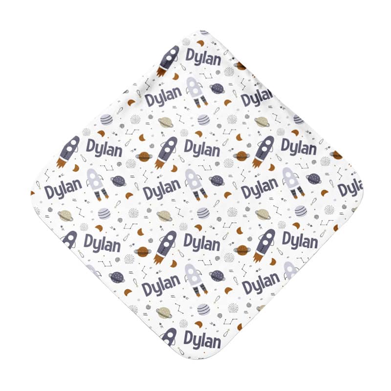 Rocket Hooded Towel Back