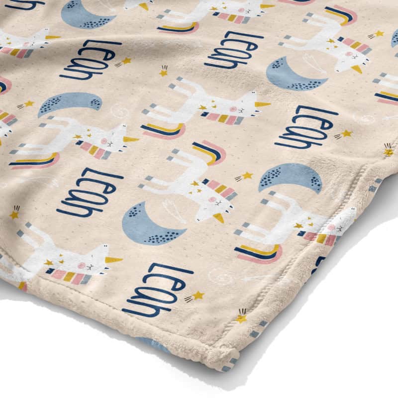 Sleepy Unicorn Blanket Corner
