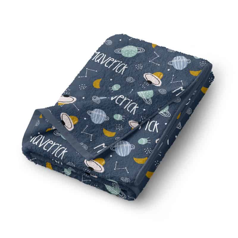 Space Bath Towel Folded