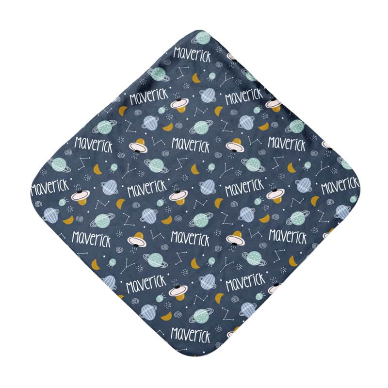 Space Hooded Towel Back