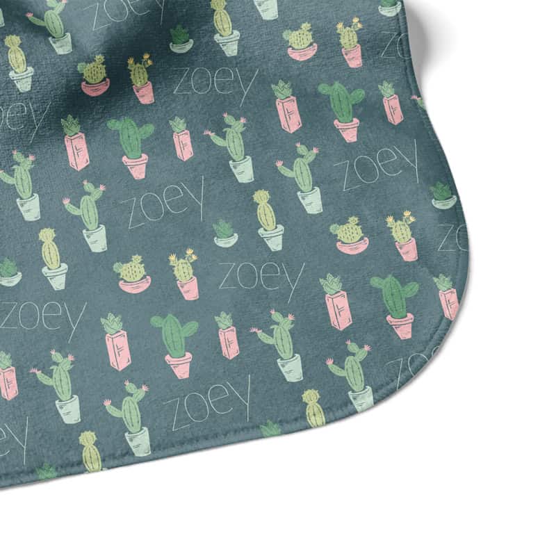 Succulent Hooded Towel Corner