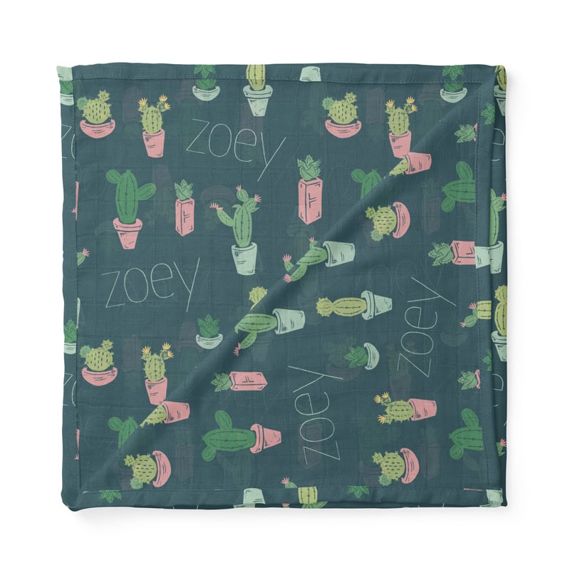 Succulent Swaddle Folded