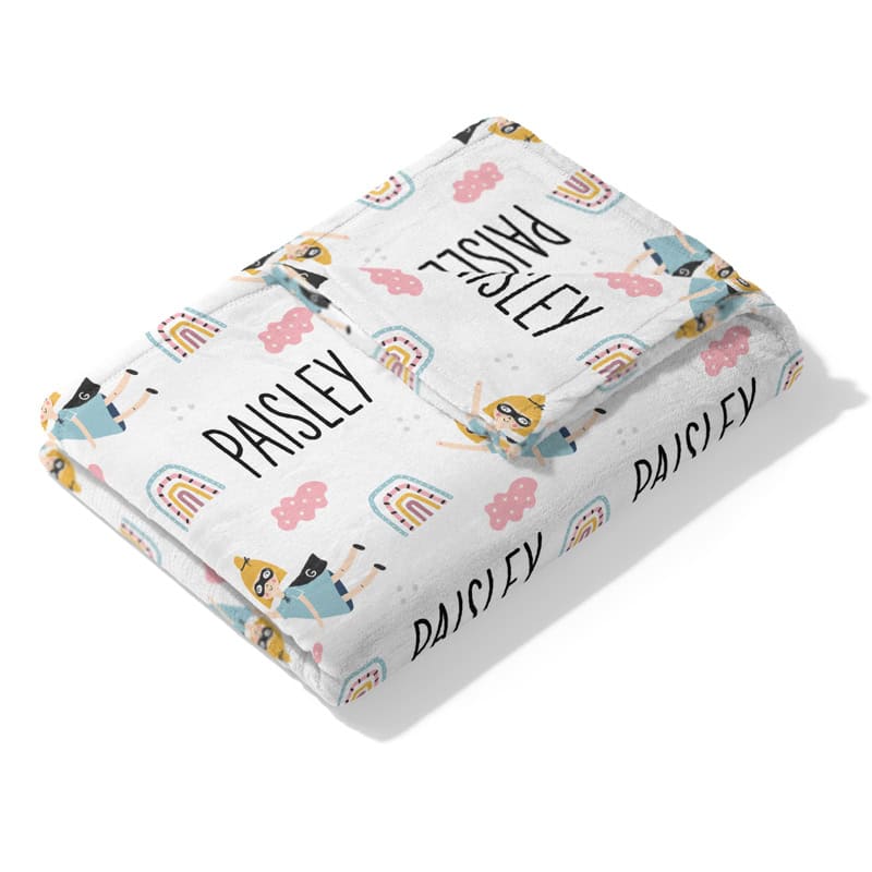 Super Girl Blanket Folded