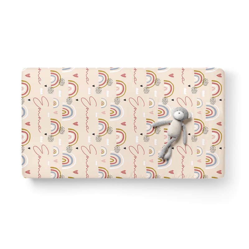 Sweetest Rainbow Crib Sheet