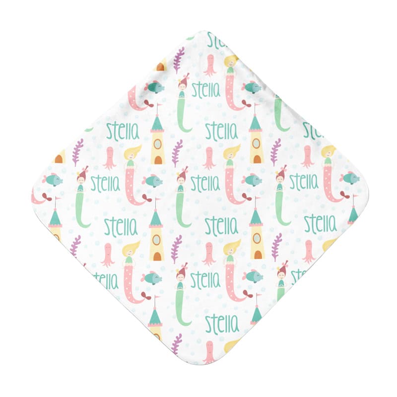 Under The Sea Hooded Towel Back
