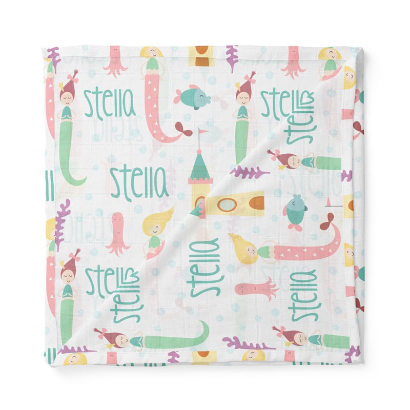 Under The Sea Swaddle Folded