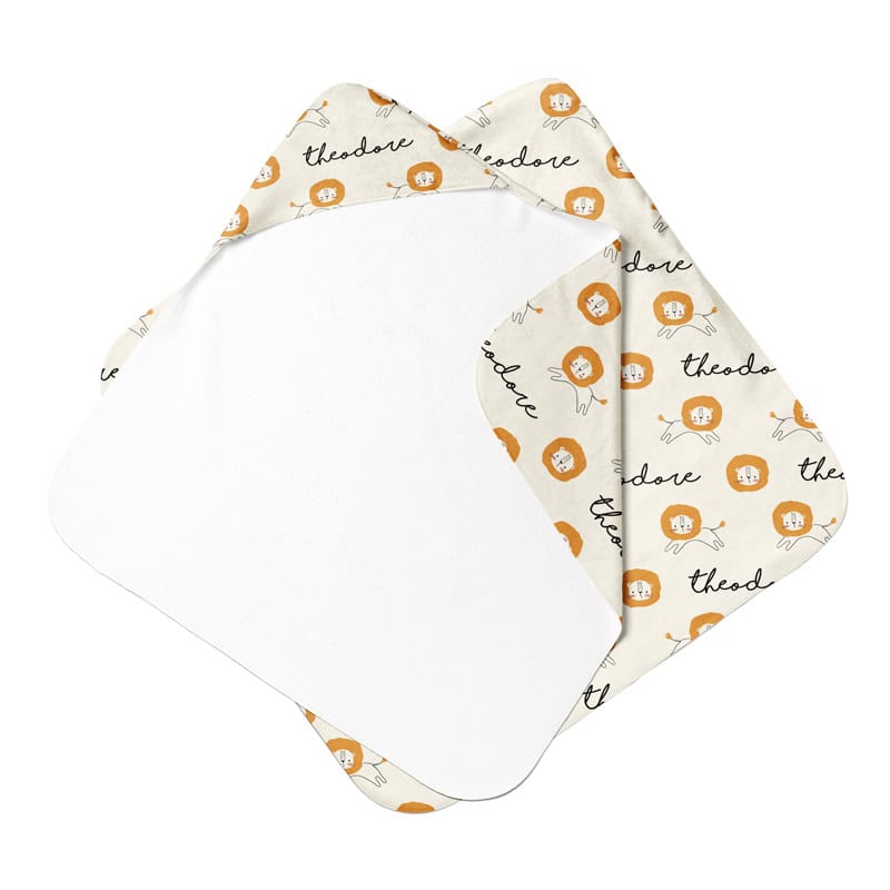 lion hooded towel front