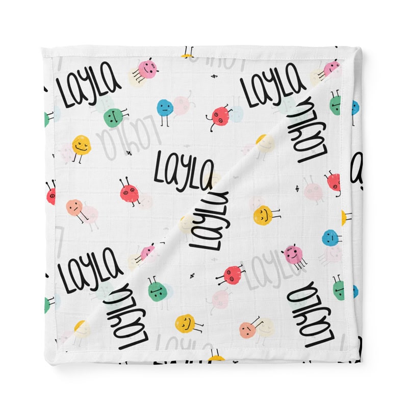 little fuzzies swaddle folded