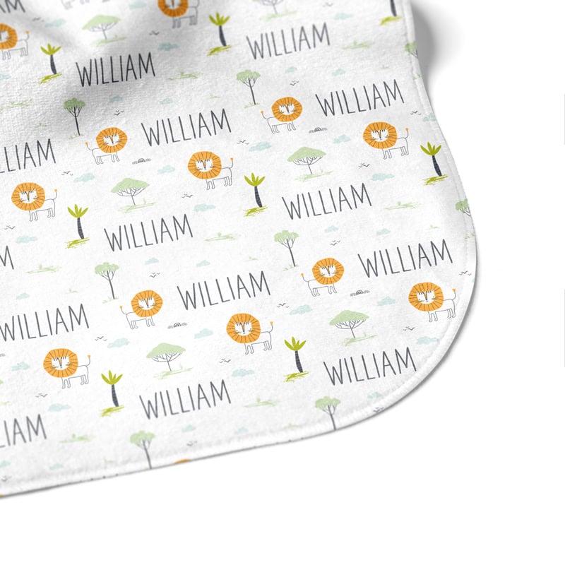 little lion hooded towel corner