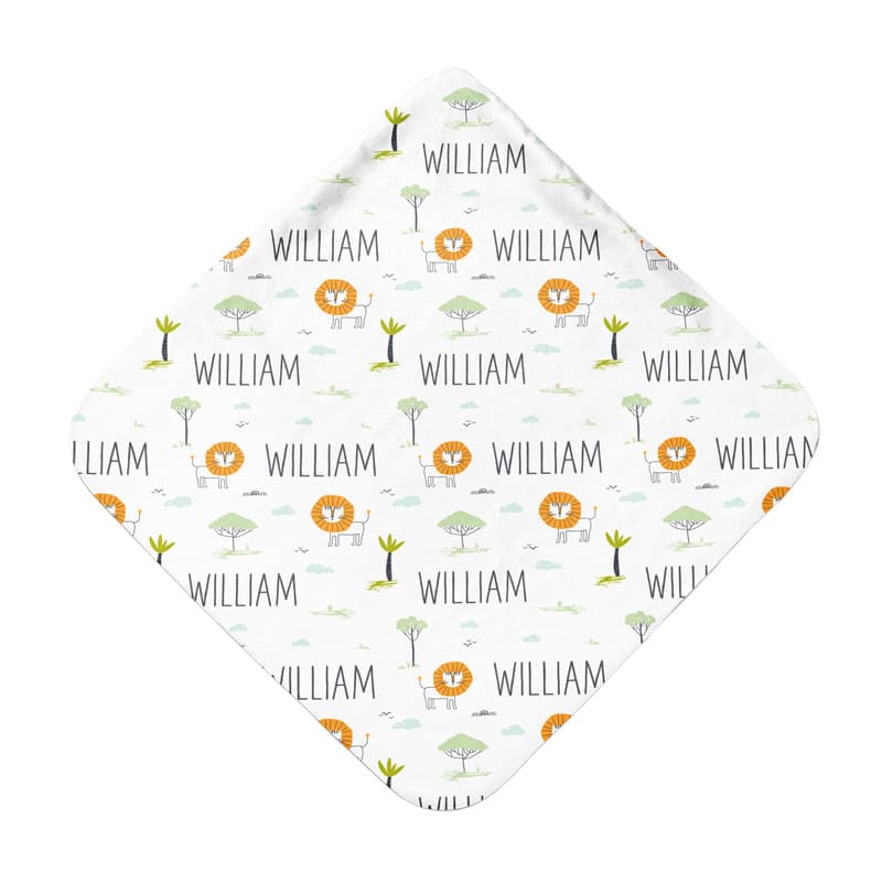 little lion hooded towel