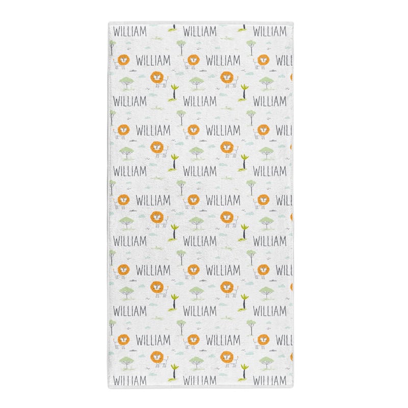 little lion towel front