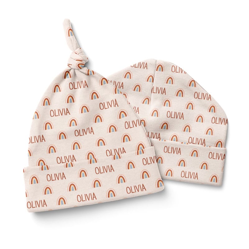 loving rainbow baby beanie