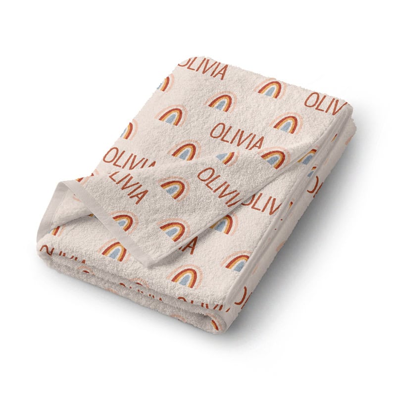 loving rainbow towel