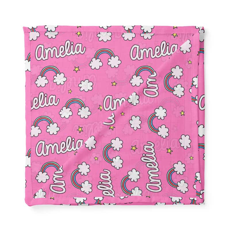rainbow skies swaddle folded
