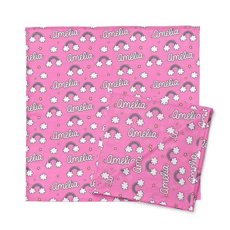rainbow skies swaddle