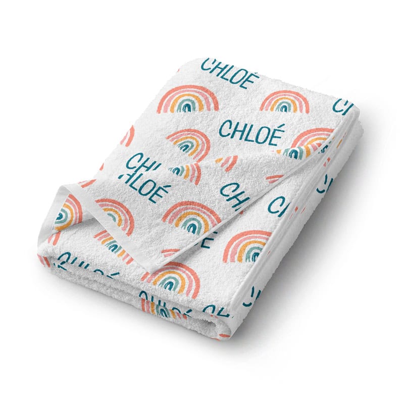 rainbow towel