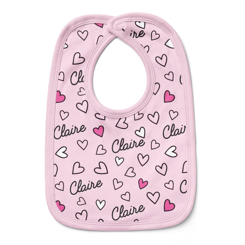 Adorable Hearts Bib