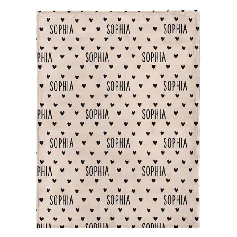 Black Hearts Blanket