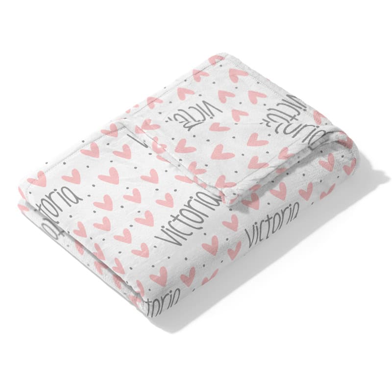 Heart Blanket Folded