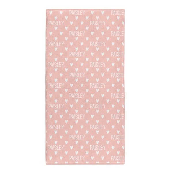 Lovable Hearts Bath Towel