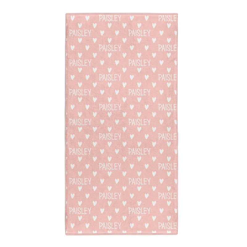 Lovable Hearts Bath Towel