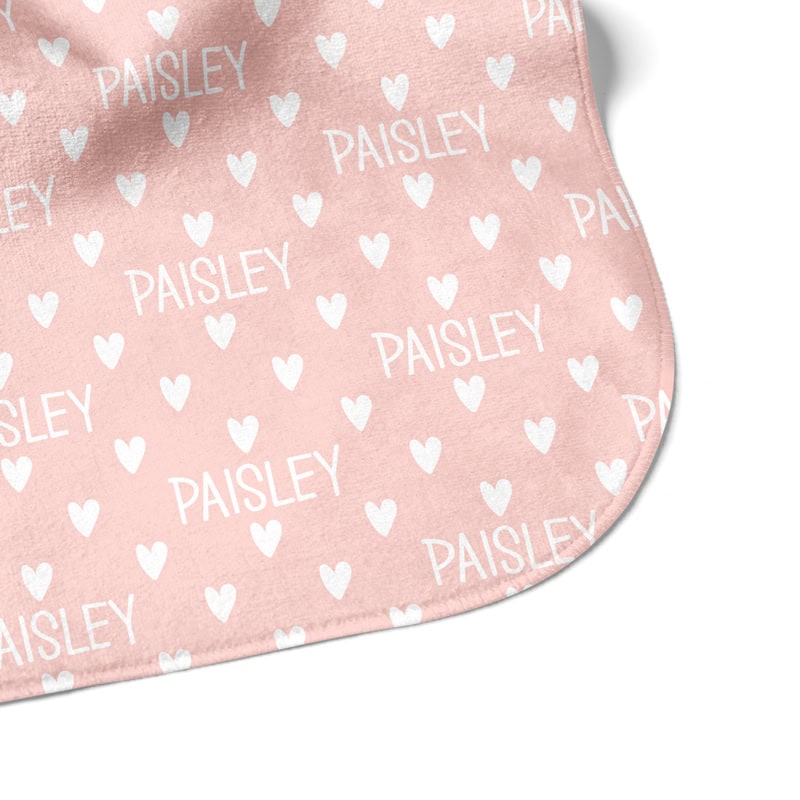 Lovable Hearts Hooded Towel Corner