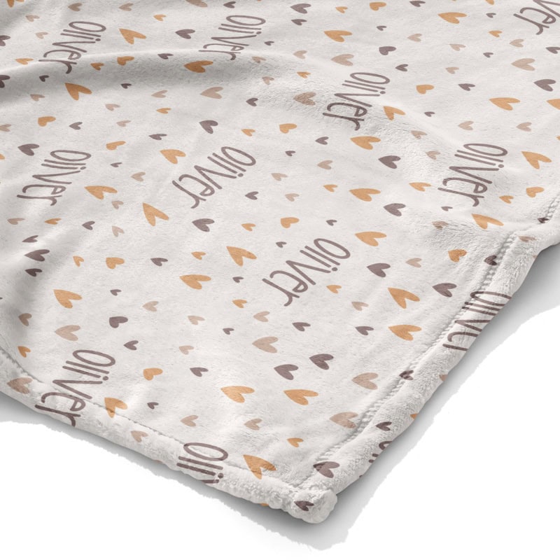 Special Hearts Blanket Corner